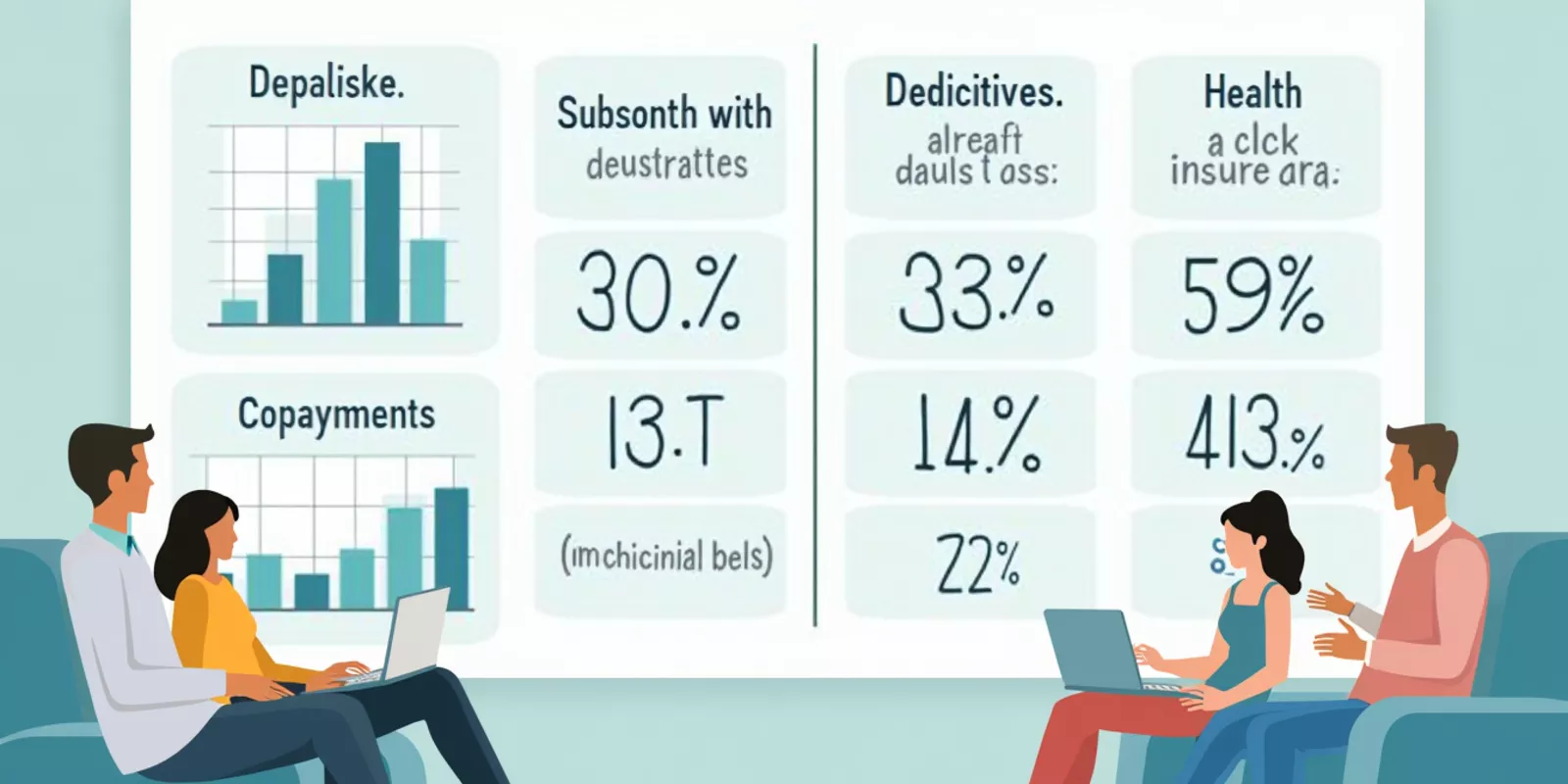Comparativa de deducibles y copagos en seguros de salud en Louisville.